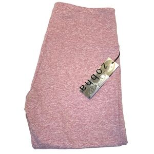 Zobha Heathered Pink Activewear Leggings Women’s XL